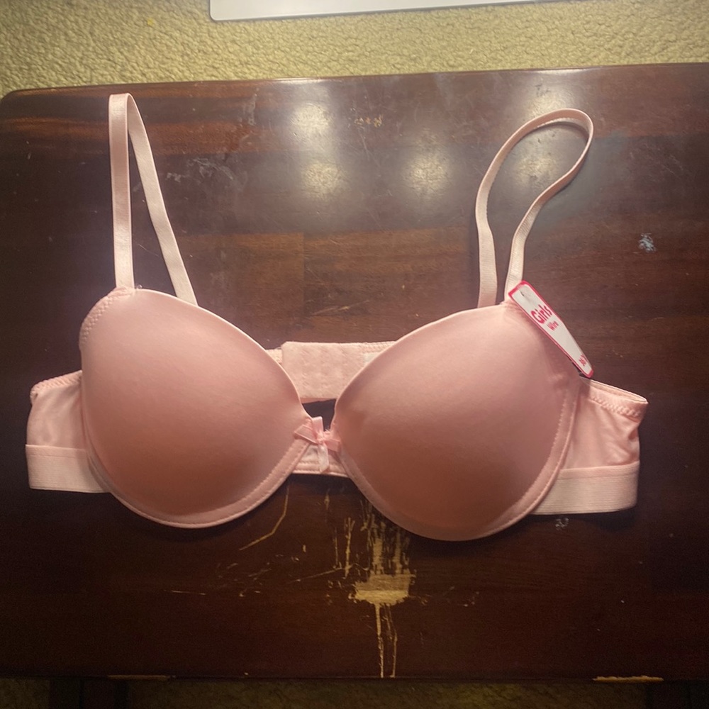 Pink bra underwire.